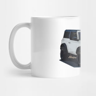 2021 Oxford White Ford Bronco 2 Door Mug